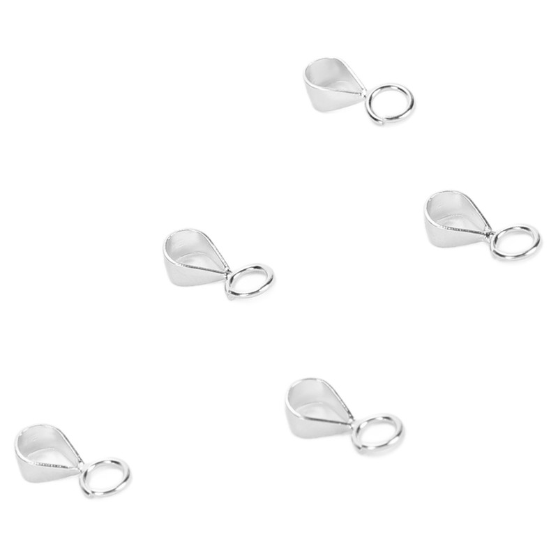 5pcs 925 Sterling Silver Bails DIY Exquisite Necklace Pendant Bails