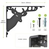 SELEWARE Heavy Duty Shelf Brackets 12 Inch, Deer Shelves Brackets,