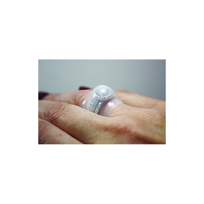 clear medium to fit size j-m wedding ring guard safe