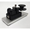 cwmorse.us Black Morse Code Straight Key With Skirt & Aluminum