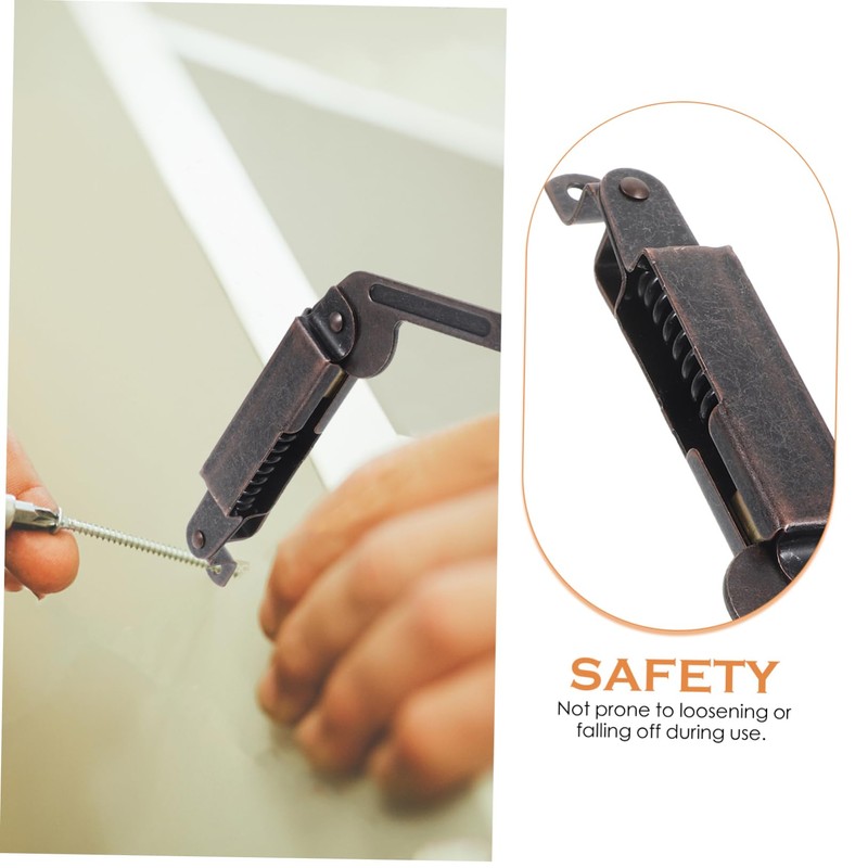 COOLHIYA 2pcs Support Hinge Chest Hinges Lid Support Stay Hinges