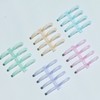 Pastel Loose Leaf Binder Rings: 4-Hole, 6-Hole, 10mm, 12mm Plastic Rings for DIY Memo Binding Loose Leaf 4-Hole/12mm/Peach 60ea
