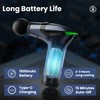 3-in-1 Percussion Massage Gun with Extension Handle, Detachable Muscle Massage
