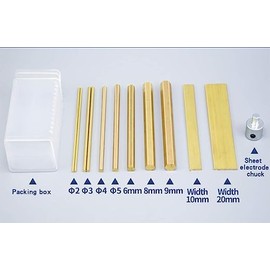 Brass Electrode SetD Φ2- Φ9 Brass Rod suitable for SFX-4000B Portable EDM Broken Tap Remover Tap Burner
