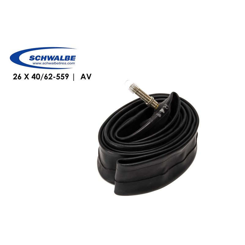 Schwalbe 40/62-559 Bicycle Inner Tube 26 Inch Schrader Valve Schrader