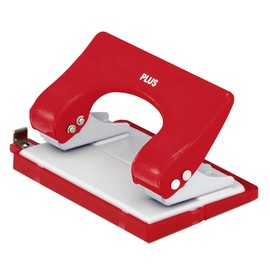 Plus Hole Punch, 2 Holes, Force 1/2, red