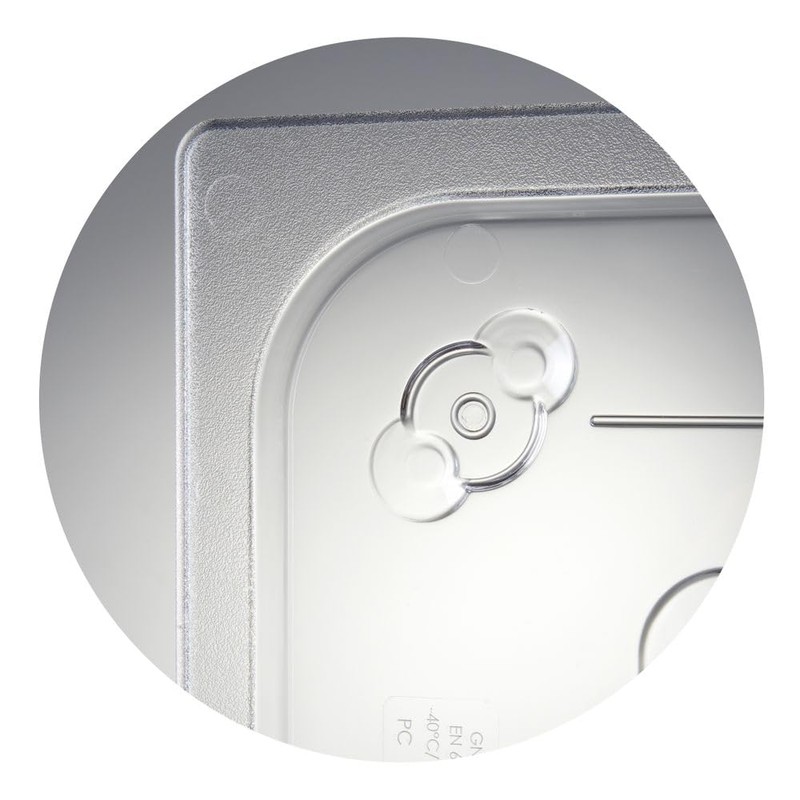 HENDI Gastronorm Container, Temperature Resistant from -40° to 110°C, Scale,