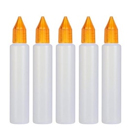 Wizard Vapes 30ml Unicorn Pen-Style Dropper Bottles x 5 (Orange)