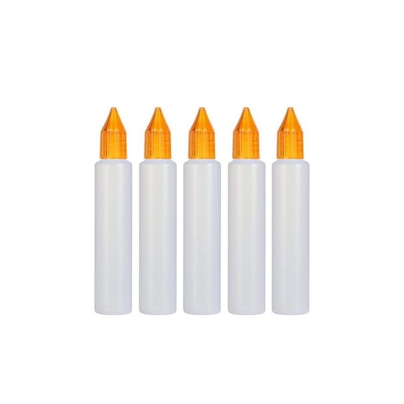 Wizard Vapes 30ml Unicorn Pen-Style Dropper Bottles x 5 (Orange)