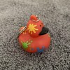 AMERICAN Heart ASSOCIATION SPLATTER QUACKY Rubber DUCK Key chain ring