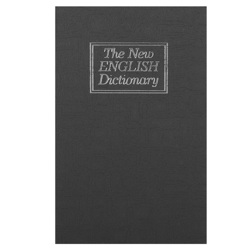 Black English Dictionary Safe Box Money Jewelry Collection Storage Case