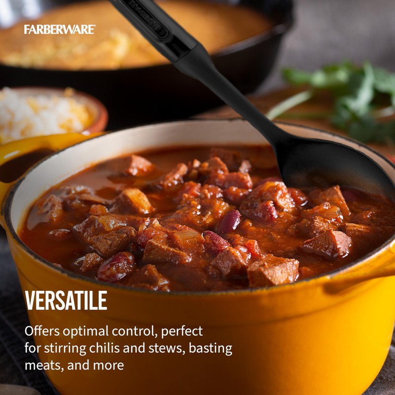 Farberware Professional Heat Resistant Nylon Basting Spoon-Safe for Non-Stick Cookware,