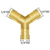 Joywayus 8PCS 1/4" Brass Hose Barb Set, 90 Degree L