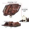 TOURBON Multitool Sheath for Belt Leather EDC Pocket Organiser with