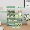 Marbrasse Mesh Desk Organiser, Multifunctional Pen Holder with Drawer, Storage