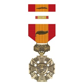 Vietnam Gallantry Cross with Palm Box Set in Presentation Case with Lapel Pin (As Issued by US Military)-Veteran Owned Business