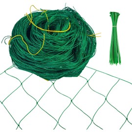 Trellis Net Cucumbers 5 x 1.8 m, Trellis Cucumbers with 50 Cable Ties, Climbing Plants, Tomatoes, Flowers and Other Vegetable Plants