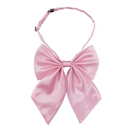 AUSUAYA GB-B1 Silk Uniform Bow Tie, Cute Anime Bow Tie for School, Girls, Tie, Cosplay, Gothic, Valentine's Day, Party, Rose, One Size, pink