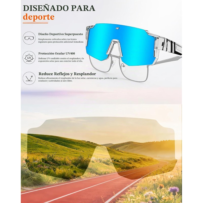 Joopin Lentes de Sol Sobrepuestos Grandes Polarizados Hombre Mujer