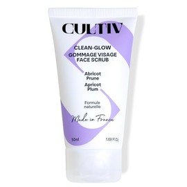 CULTIV - CLEAN-GLOW Gesichtspeeling 99 % natürlich – Morgenpeeling – strahlender Teint – natürliche Inhaltsstoffe und Anti-Akne-Vorteile – Feuchtigkeit und Nährung