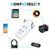 SYCON 4 Outlet Wall Adapter with A Power Switch and