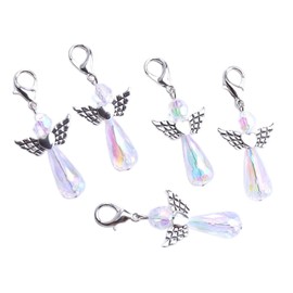 YIEUR 40pcs Guardian Angel Wedding Christening Pendant Christmas Communion Confirmation Gift for Guests Pendant Pearl Angel Guardian Angel Birthday Christmas Christening Communion Guest Gift (B)