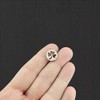 Bohemian Findings Shamrock Cut Out Silver Tone Stainless Steel Charm