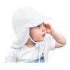 ZURLEFY White Baby Sun Hat Girls, UPF 50+ Toddler Summer