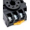 QWORK 8 Pins Relay Socket, 4 Pack 600 V 10