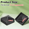 Pelopy 8 Pcs Aluminum Pyramid Post Caps for True 2