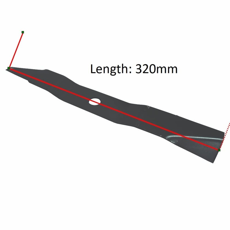 RocwooD 13" Lawnmower Blade Fits Flymo RE32, RE320, Venturer 320