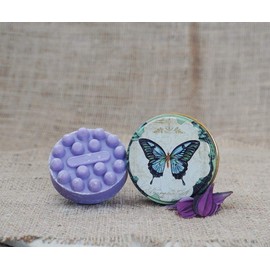 The Collections Handmade Massage Soap - Alcohol and Paraben Free, Vegan - Hypoallergenic Body, Hair and Face Soap - Lavender