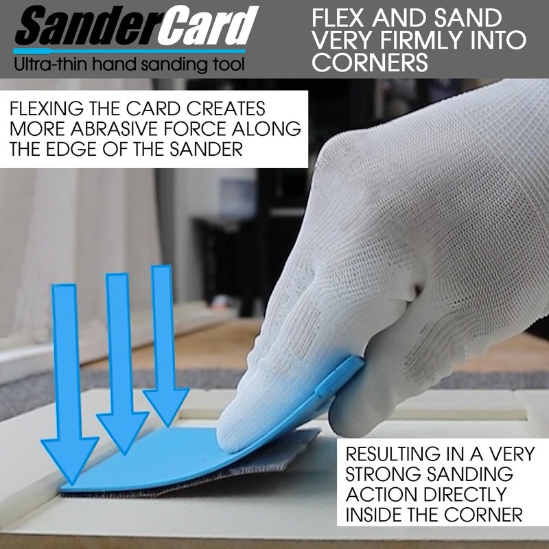 SanderCard Pro Hand Sander - Tool Only | Requires Hook