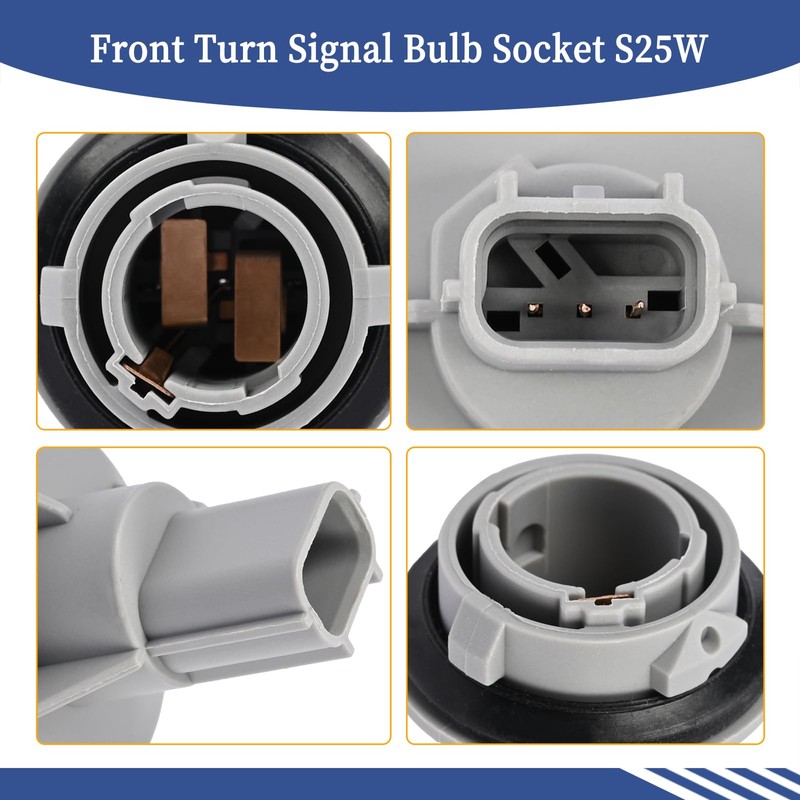 Getfarway 33302-T2A-A01 Front Turn Signal Bulb Socket S25W Compatible with