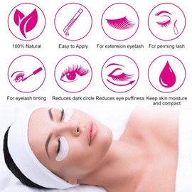 50 Pair Eye Pads for Eyelash Extension Pink Eyelash Pads by FADVAN Lint Free Under Eyes Gel Pads Patch Hydrogel Lash Patch Accessories for Eyelash Extensions (Silvery)