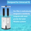 SUPER.BDACC Gravity Water Filter Replacement,for Berkey® Black Carbon (BB9-2®) Purification