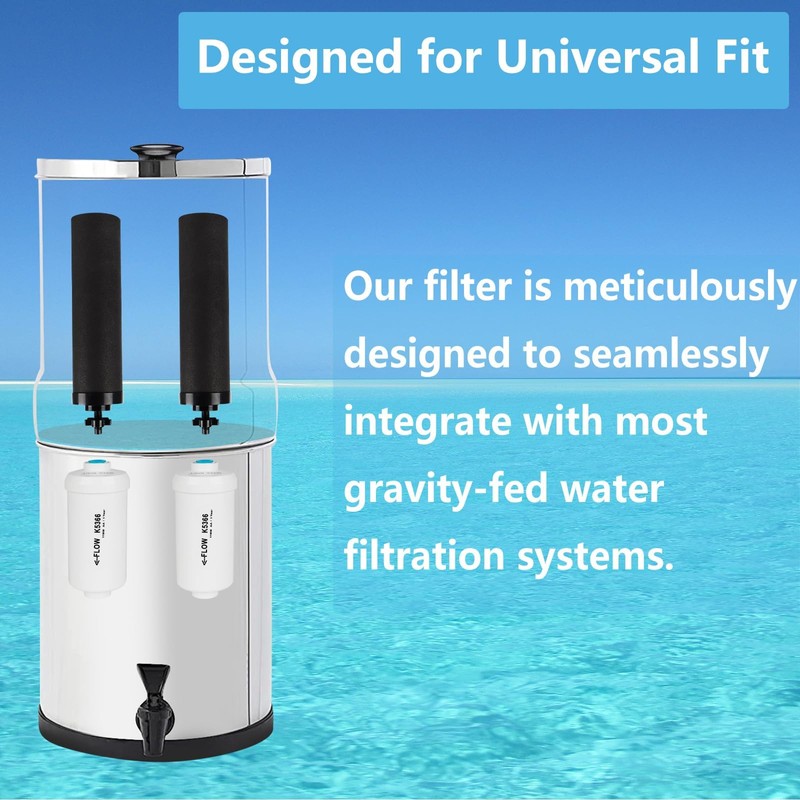 SUPER.BDACC Gravity Water Filter Replacement,for Berkey® Black Carbon (BB9-2®) Purification