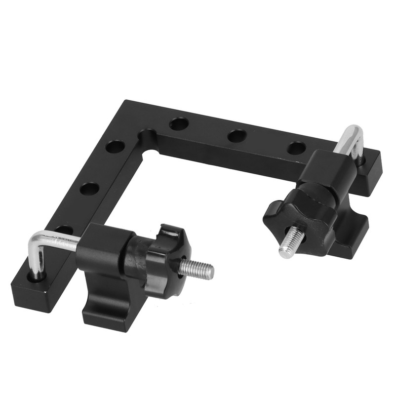 2pcs 90 Degree Positioning Squares L Shape Black Splicing Fixed