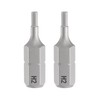 sourcing map 2pcs H2.0 Hex Screwdriver Bit 1/4" Hex Shank