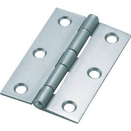 TRUSCO(トラスコ) スチール製厚口蝶番 三価クロムメッキ仕上げ 全長76mm 10個入 888-76UNCR