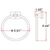 Design House 539239 Millbridge Bath Accessories, Towel Ring, Oil Rubbed