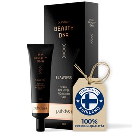 puhdas+ Beauty DNA Flawless Face Serum: Hyperpigmented Skin [30ml] with Larix Gmelini Wood Extract (Dahurian Larch) and Citric Acid, Natural Vegan Complex, Made in Finland
