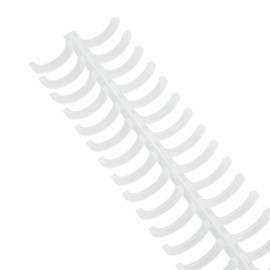 10Pcs Spiral Binding Coil 30 Holes 16mm Diameter Loose Leaf Binding Ring 130 Sheet Capacity Plastic Spines for Bind Paper(Transparent)