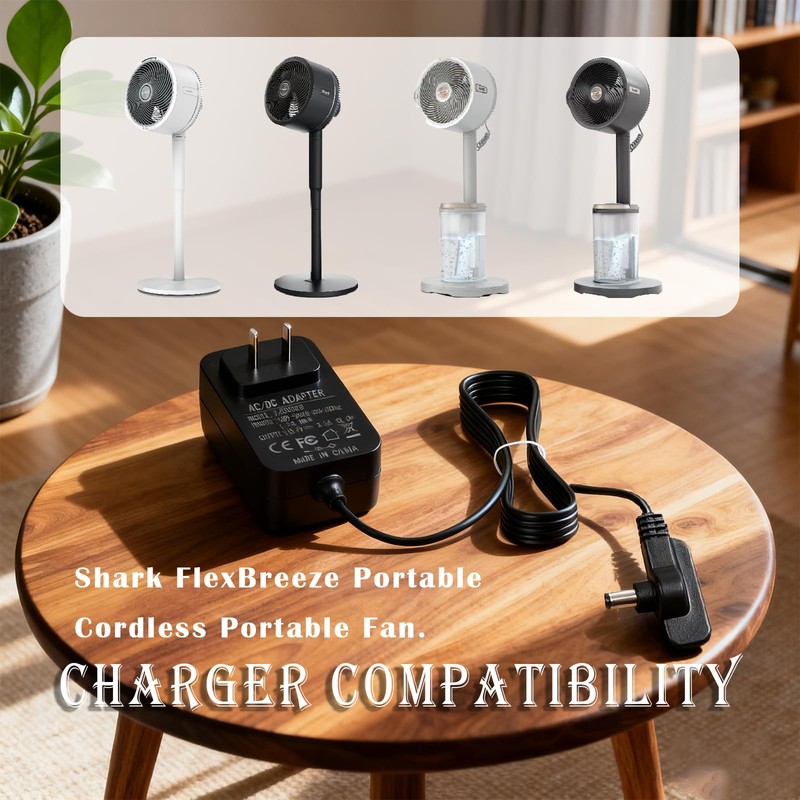 Sigely 12V Charger Fit for Shark FlexBreeze Outdoor Fan
