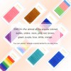 EMEDA White Eyelash Extension Flat Eyelashes Colourful White Light Eyelash