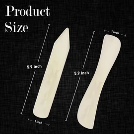 Ecohu Bone Folder & Creaser Tool - 2PCS - Scoring, Folding for Origami, Paper Crafts, Bookbinding, Leather Crafts and Card Making & Folding Paper