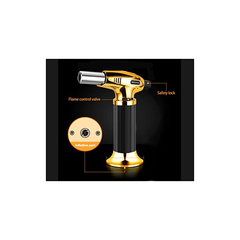 Aleissi | Antorcha Soplete Encendedor, Recargable para Repostería y Postres
