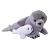 Wild Republic Mom and Baby Harp Seal, Stuffed Animal, 14