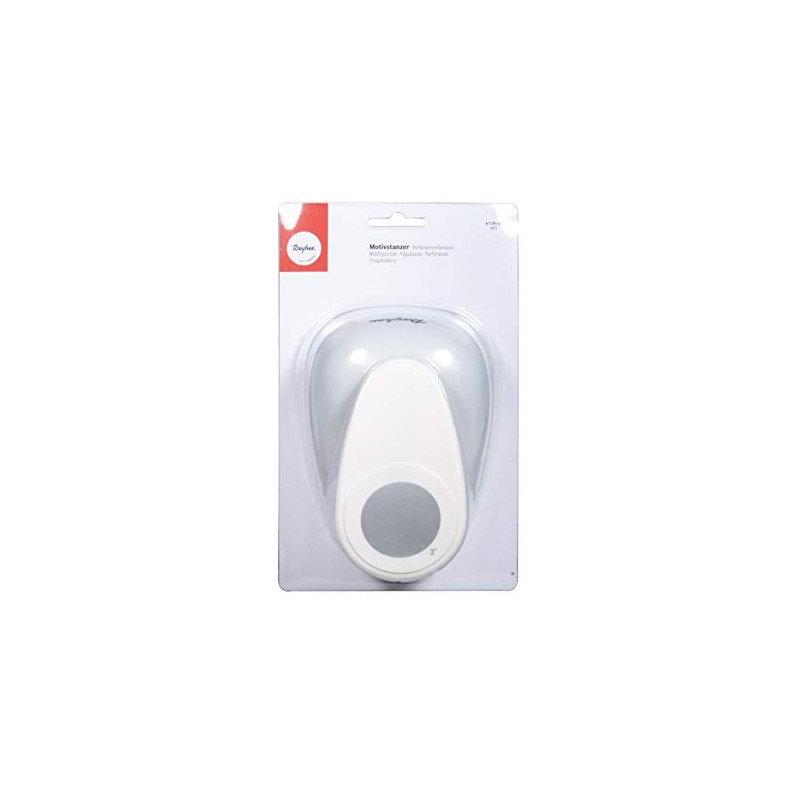 Rayher Hobby 69084000 Round/Circle Design Punch, diameter 7.60 cm -