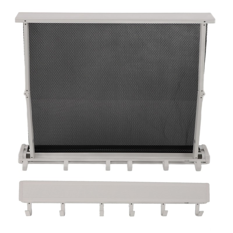 Retractable Clothes Drying Rack with Template Wall Mount Mesh Breathable